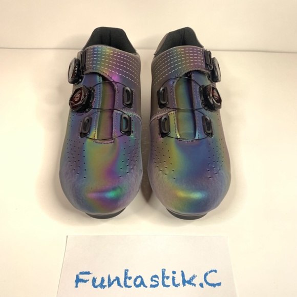 ❌SOLD❌Speed Iridescent Purple, Blue& Green Cycling Bike Shoes. EU 39, US 6.5 Men - Picture 2 of 11